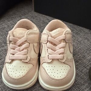 Nike Kids Blush and Cream Sneakers